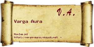 Varga Aura névjegykártya